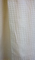Вафельный халат с кружевом Лилия(нежно-кремовый)